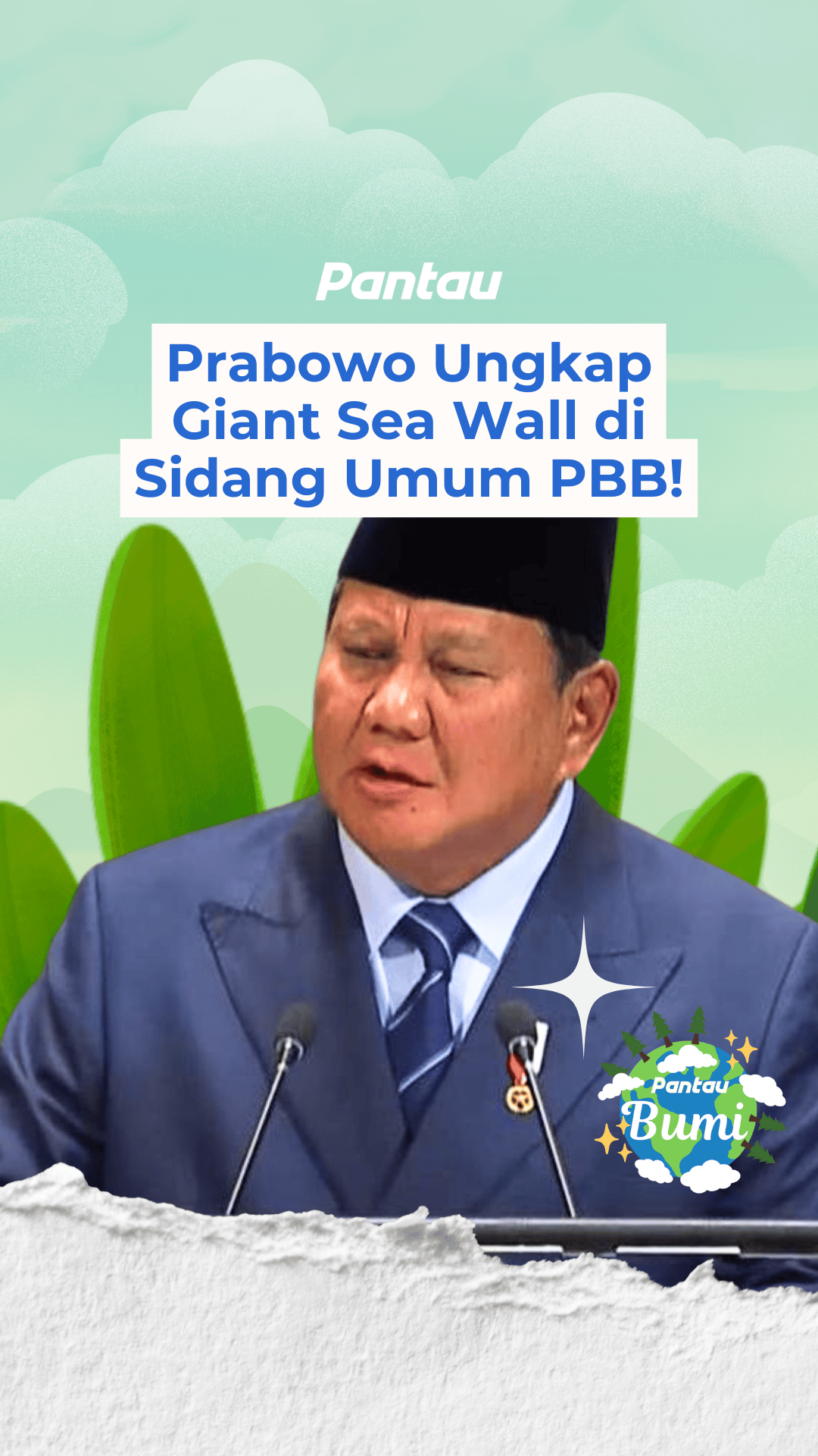 PRABOWO UNGKAP GIANT SEA WALL DI SIDANG UMUM PBB!