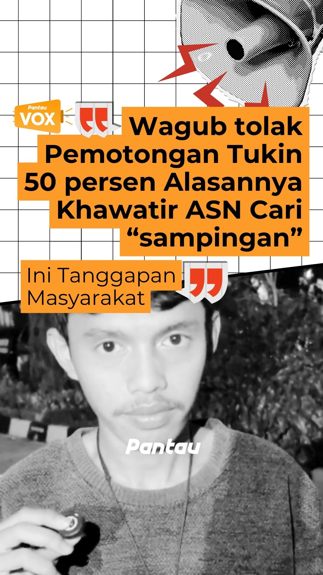 WAGUB TOLAK PEMOTONGAN TUKIN 50 PERSEN ALASANNYA KHAWATIR ASN CARI “SAMPINGAN”