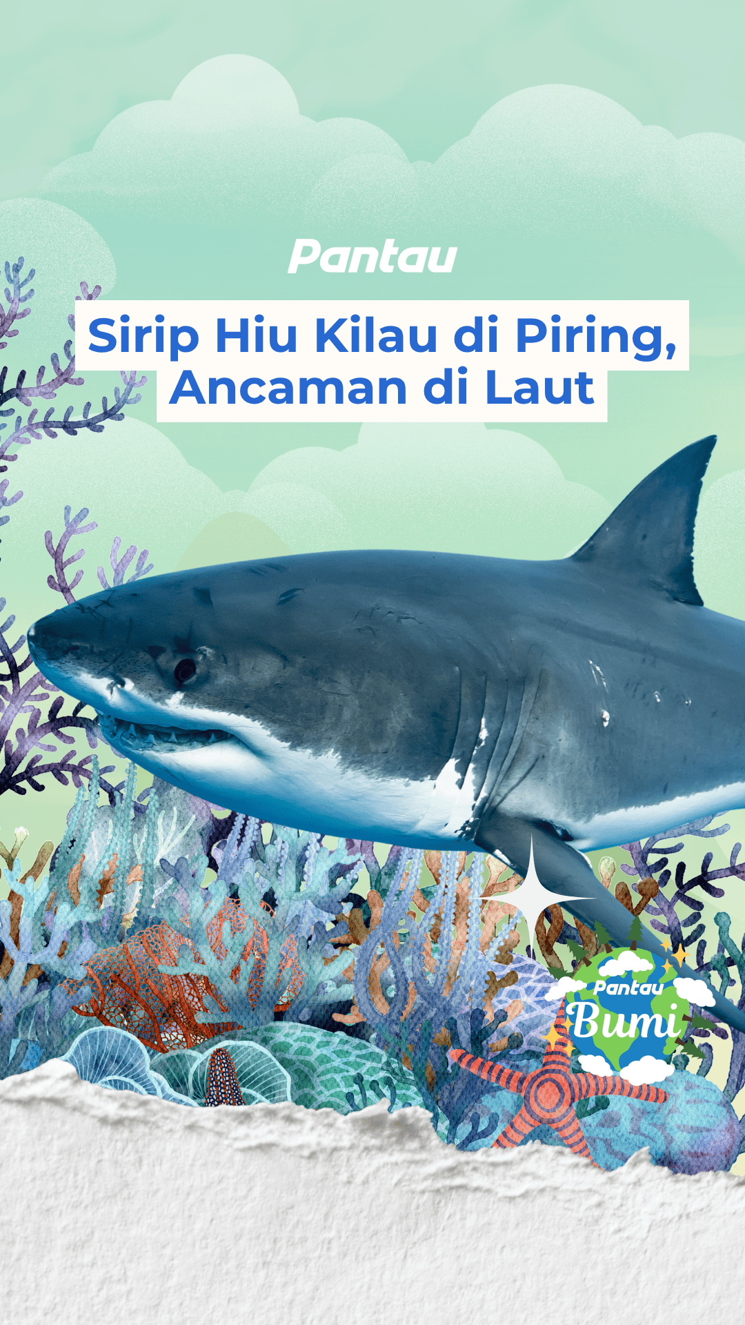 SIRIP HIU KILAU DI PIRING, ANCAMAN DI LAUT