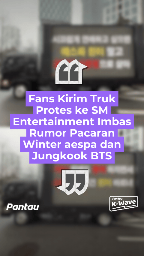 FANS KIRIM TRUK PROTES KE SM ENTERTAINMENT IMBAS RUMOR PACARAN WINTER AESPA DAN JUNGKOOK BTS