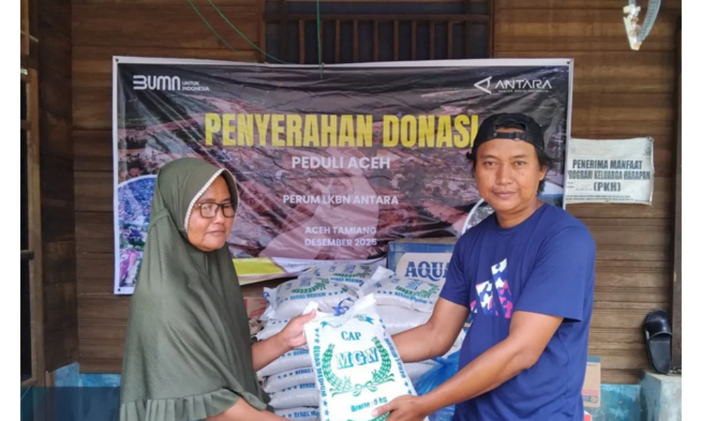 LKBN ANTARA Menyalurkan Bantuan Kemanusiaan bagi Korban Banjir Bandang di Aceh Tamiang