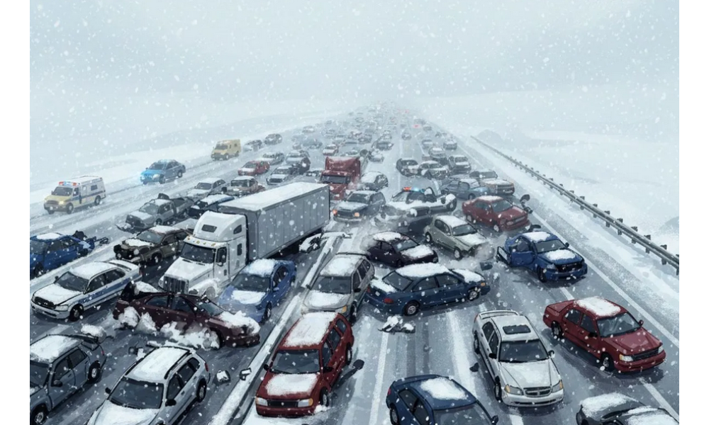 Tabrakan Beruntun Libatkan 50 Kendaraan di Jepang, Dua Tewas dan 26 Terluka