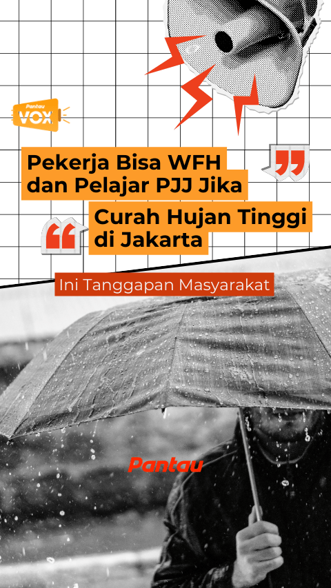 PEKERJA BISA WFH DAN PELAJAR PJJ JIKA CURAH HUJAN TINGGI DI JAKARTA
