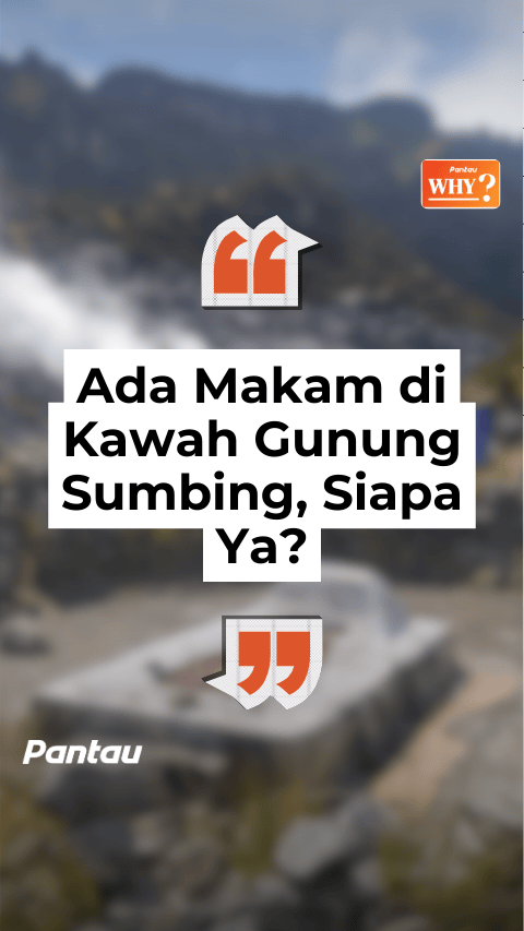 ADA MAKAM DI KAWAH GUNUNG SUMBING