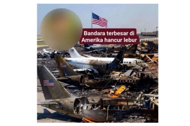 Hoaks! Klaim Foto Bandara Terbesar di Amerika Serikat Hancur Ternyata Hasil AI