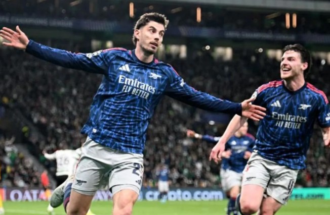 Arsenal Menang Dramatis 1-0 atas Sporting, Gol Telat Havertz Jadi Penentu di Liga Champions