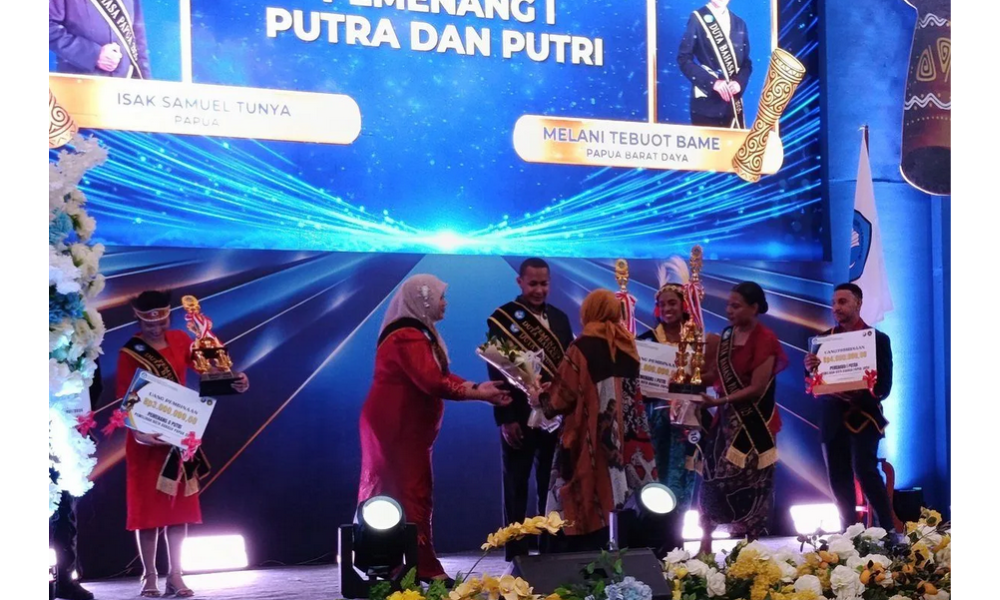Isak Samuel Tunya dan Melani Tebout Bame Terpilih sebagai Duta Bahasa Papua 2026