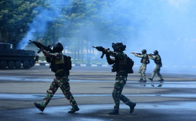 KSAL Muhammad Ali Pastikan Korps Marinir Siap Tempur Usai Sidak dan Simulasi di Cilandak