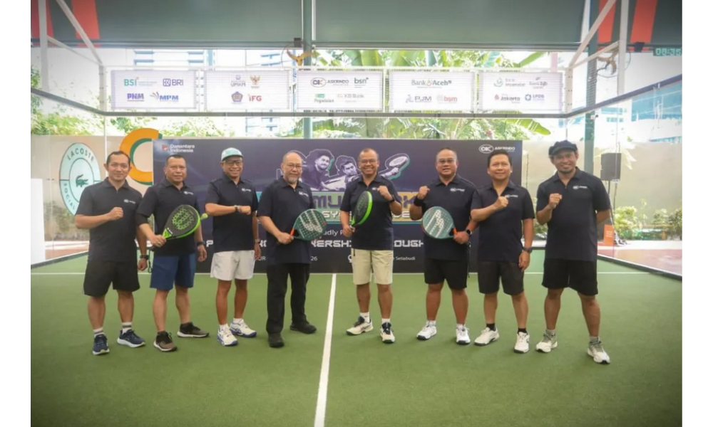 Askrindo Syariah Perkuat Kemitraan dengan 19 Instansi Lewat Kegiatan Padel dan Halalbihalal