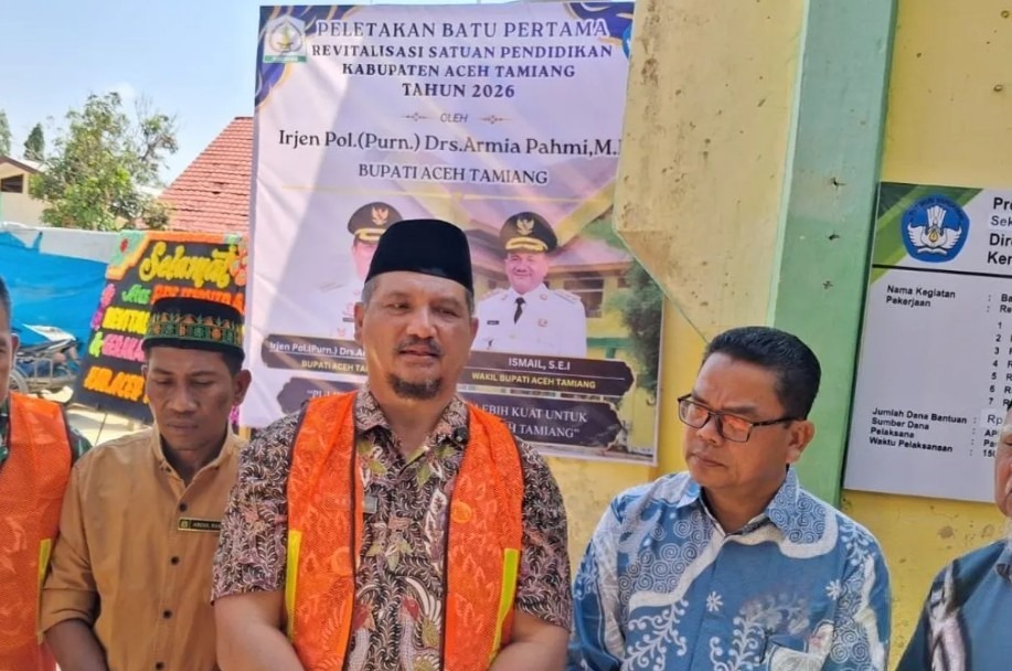Bupati Armia Fahmi Alokasikan Rp192 Miliar untuk Revitalisasi 254 Sekolah Rusak Akibat Banjir di Aceh Tamiang
