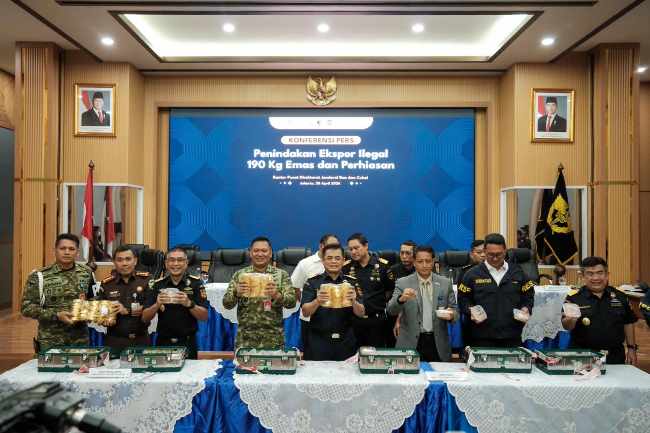 Bea Cukai Gagalkan Ekspor Ilegal Emas, Negara Terhindar dari Kerugian 41 Miliar Rupiah