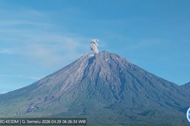 Aktivitas Gunung Semeru Didominasi Gempa Letusan, Status Siaga Masih Berlaku di Lumajang