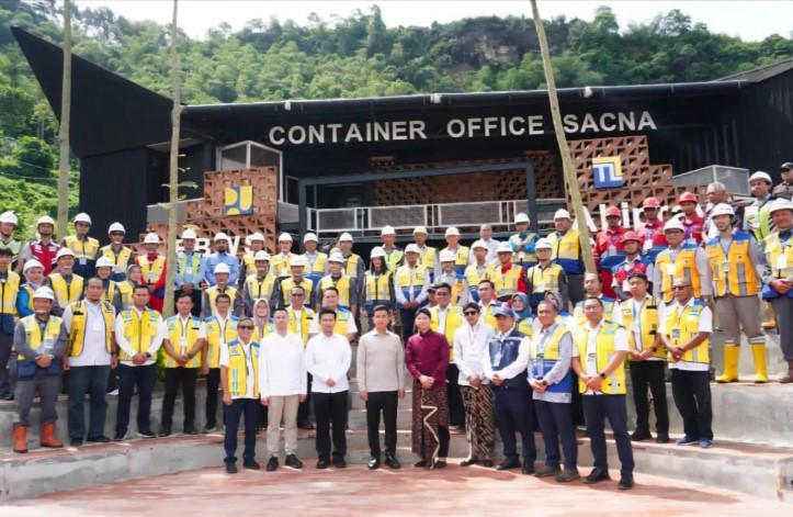 PTPP Ungkap Progres Bendungan Bagong Capai 59,49 Persen Saat Ditinjau Wapres Gibran di Trenggalek