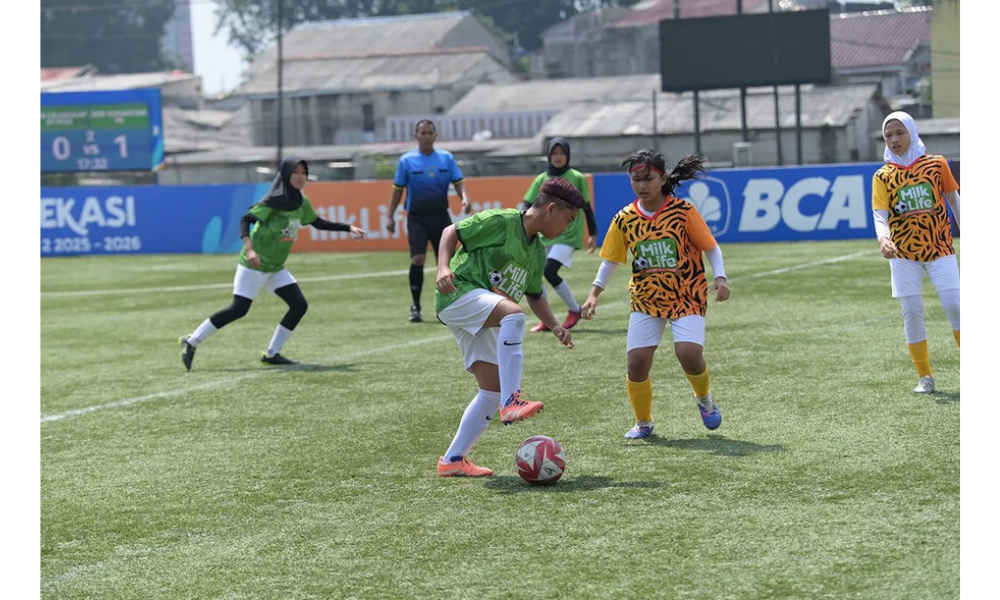 Peserta MilkLife Soccer Challenge Bekasi Meningkat, Sepak Bola Putri Makin Berkembang
