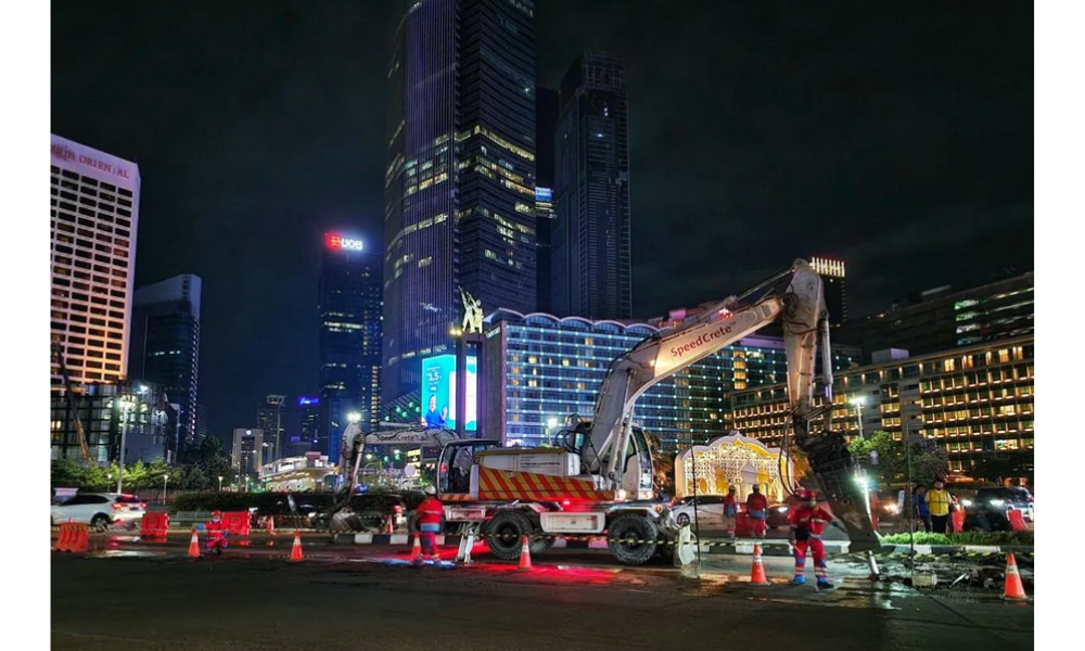 SIG Hadirkan Beton Cepat Kering untuk Perbaikan Jalan dan Jalur Transjakarta