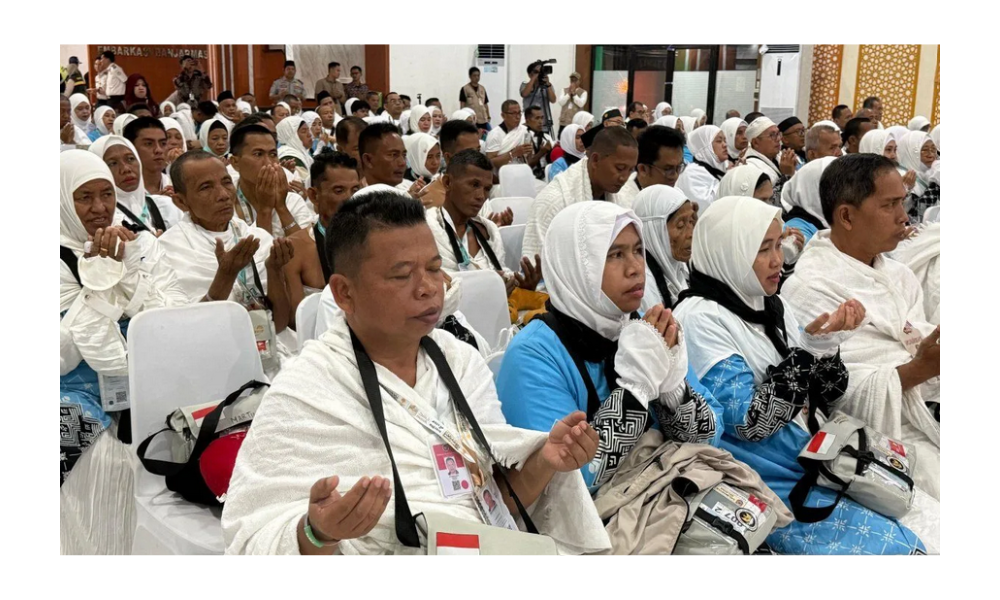 Embarkasi Banjarmasin Berangkatkan Kloter 11 Jamaah Haji Asal Hulu Sungai Utara