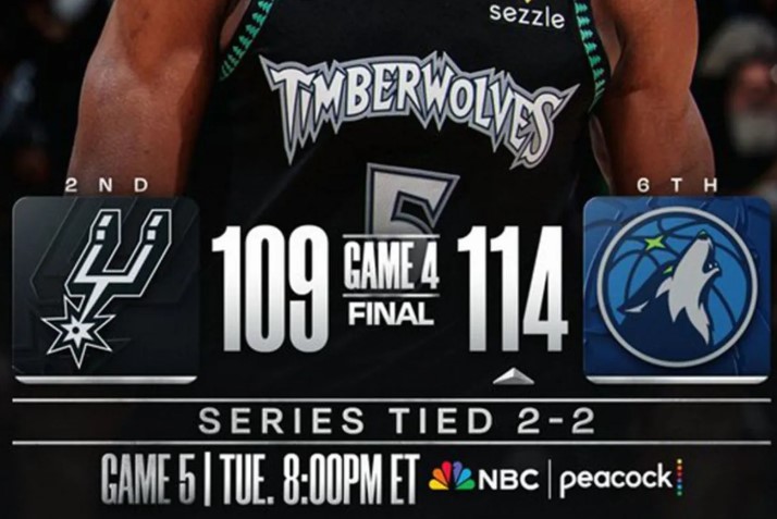 Anthony Edwards Bersinar, Timberwolves Samakan Kedudukan Usai Kalahkan Spurs 114-109