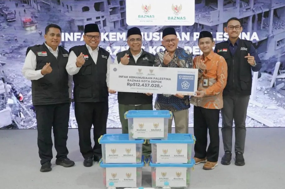 Baznas Kota Depok Salurkan Bantuan Rp512 Juta untuk Rakyat Palestina