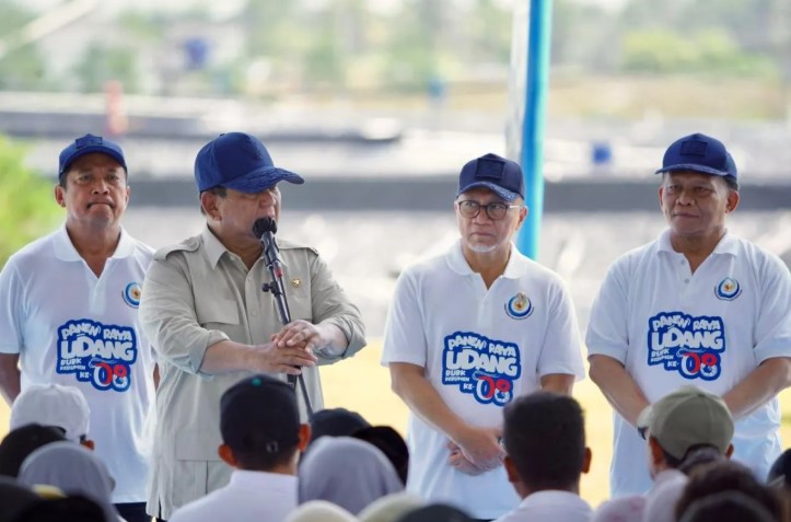 Prabowo Dorong Swasembada Protein Nasional Lewat Pengembangan Tambak Udang dan Ikan