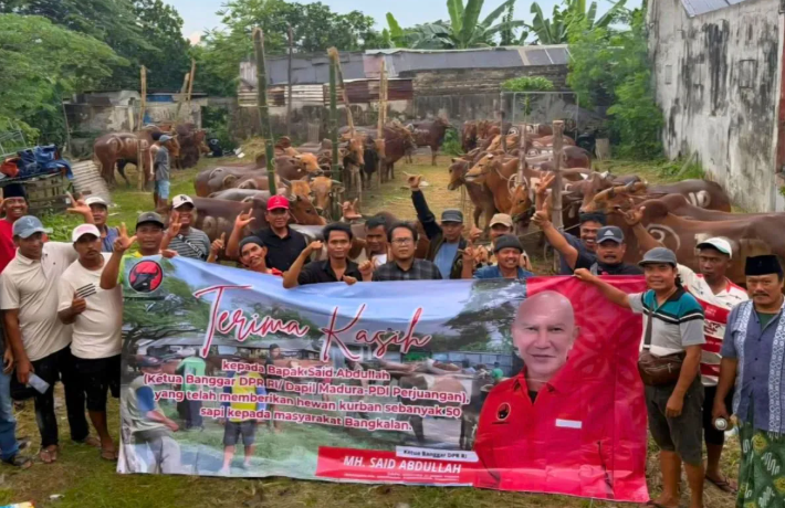 PDI Perjuangan Salurkan 485 Sapi Kurban di Jawa Timur untuk Perkuat Solidaritas Sosial Idul Adha