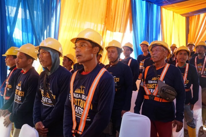 Brantas Abipraya Dukung Sertifikasi 300 Pekerja Konstruksi Sekolah Rakyat di Lampung