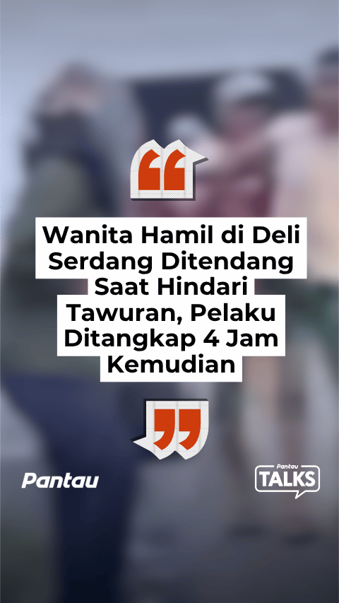WANITA HAMIL DI DELI SERDANG DITENDANG SAAT TAWURAN