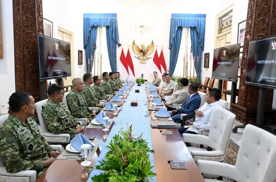 Presiden Prabowo Terima Pimpinan TNI, Bahas Progra