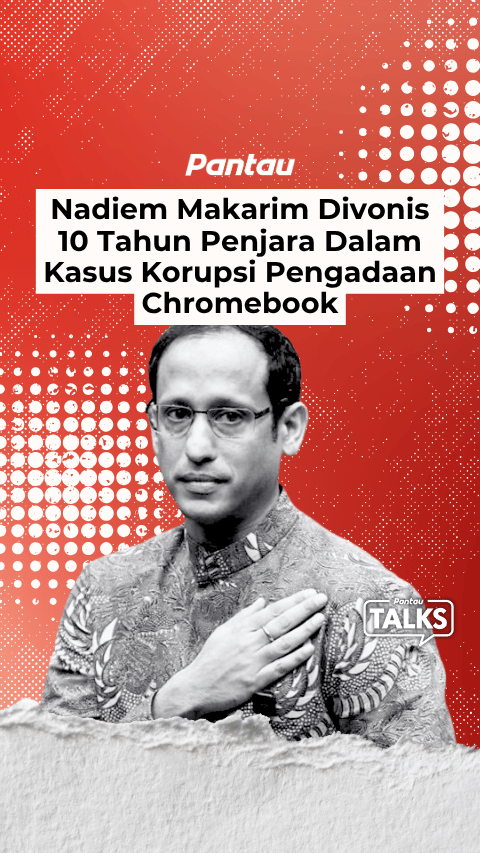 NADIEM MAKARIM DIVONIS 10 TAHUN PENJARA