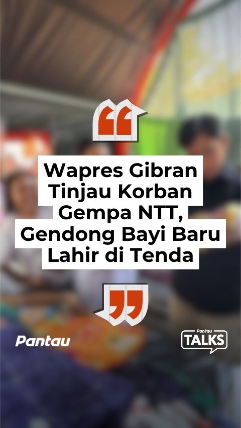 WAPRES GIBRAN TINJAU KORBAN GEMPA NTT