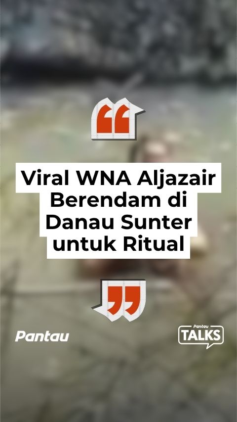 WNA ALJAZAIR BERENDAM DI DANAU SUNTER UNTUK RITUAL