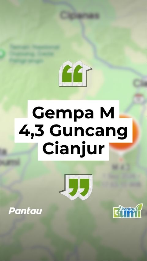 GEMPA M 4,3 GUNCANG CIANJUR