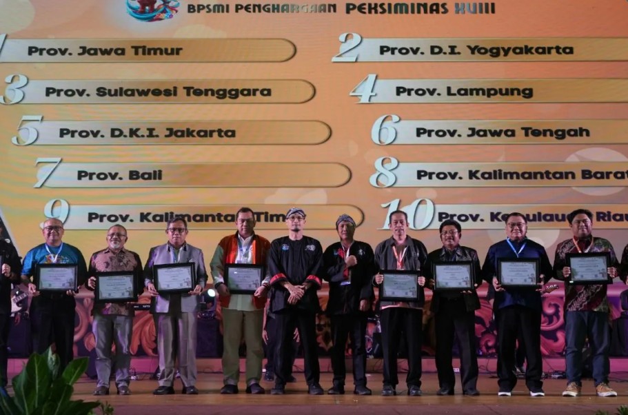 Jawa Timur Raih Juara Umum Peksiminas XVIII 2026, Ungguli 15 Tangkai Lomba