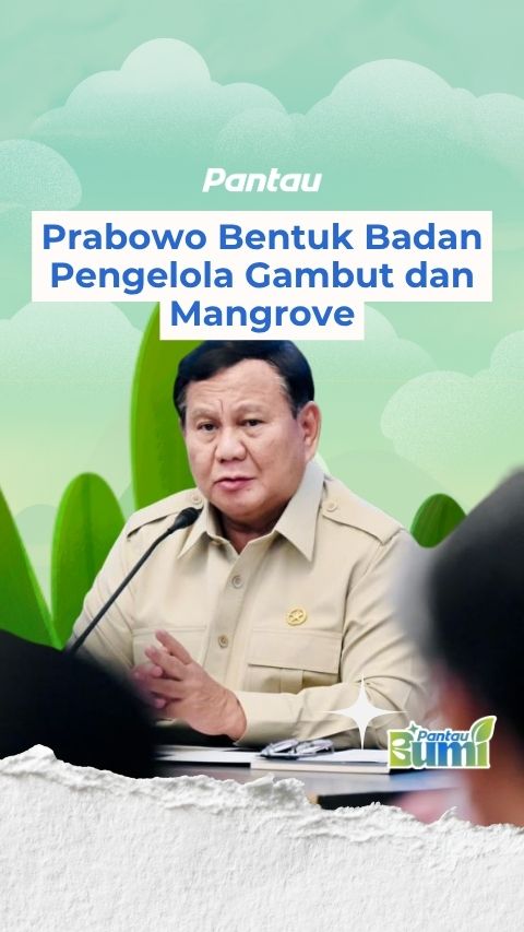 PRABOWO BENTUK BADAN PENGELOLA GAMBUT DAN MABGROVE