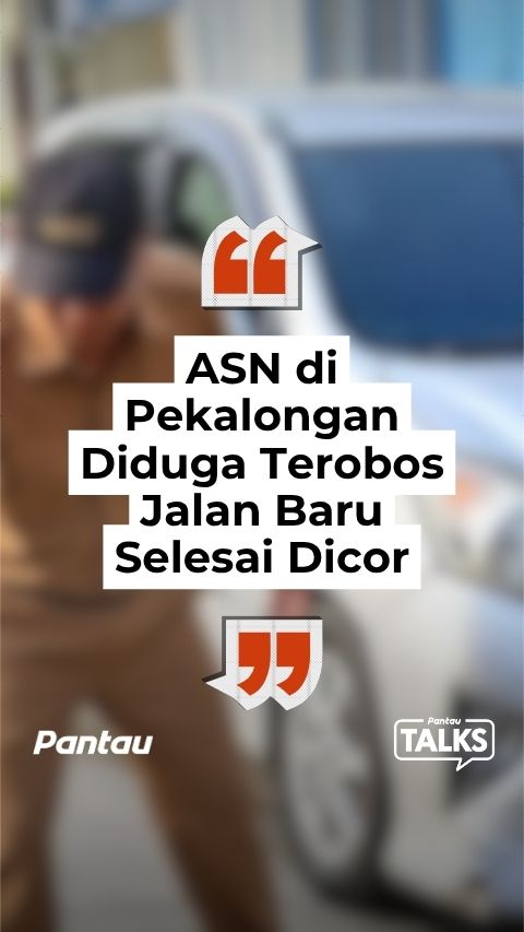 ASN PEKALONGAN DIDUGA TEROBOS JALAN BARU SELESAI DI COR