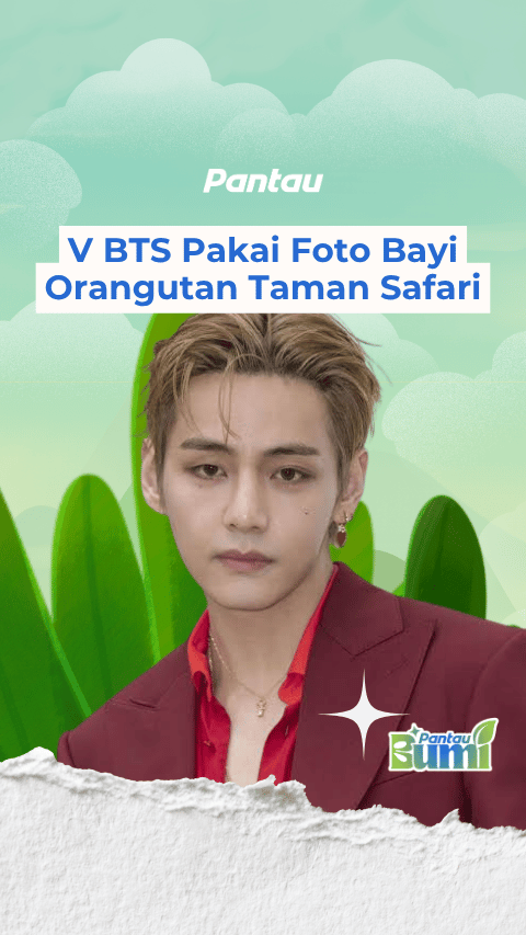 C BTS PAKAI FOTO AYI ORANGUTAN TAMAN SAFARI