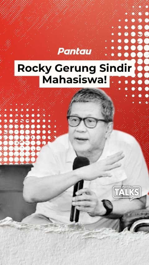 ROCKY GERUNG SINDIR MAHASISWA