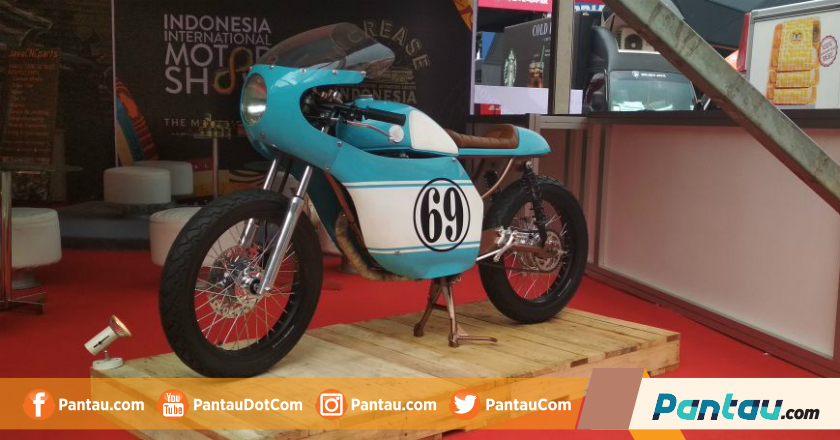 caferacer jokowi - Pantau Foto: Anak Jokowi Pamer Motor Baru 'Cafe Racer' di IIMS 2018